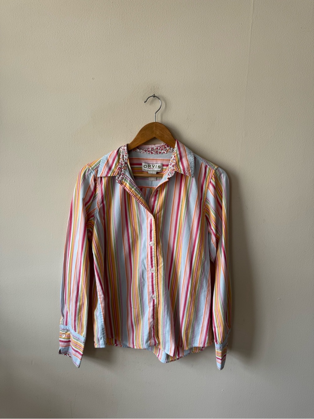 Orvis Multi-Color Striped Button-Down Shirt - Picture 5 of 8